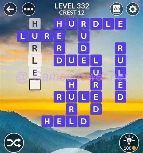 wordscapes level 332